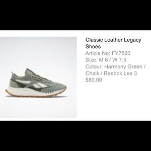 Reebok Classic Leather Legacy Shoes - Unisex